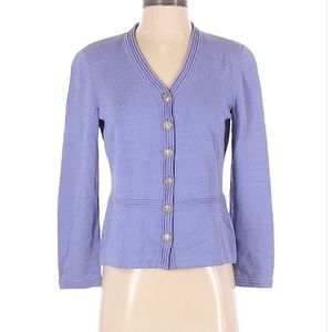 St. John Purple Cardigan Blazer S (P)